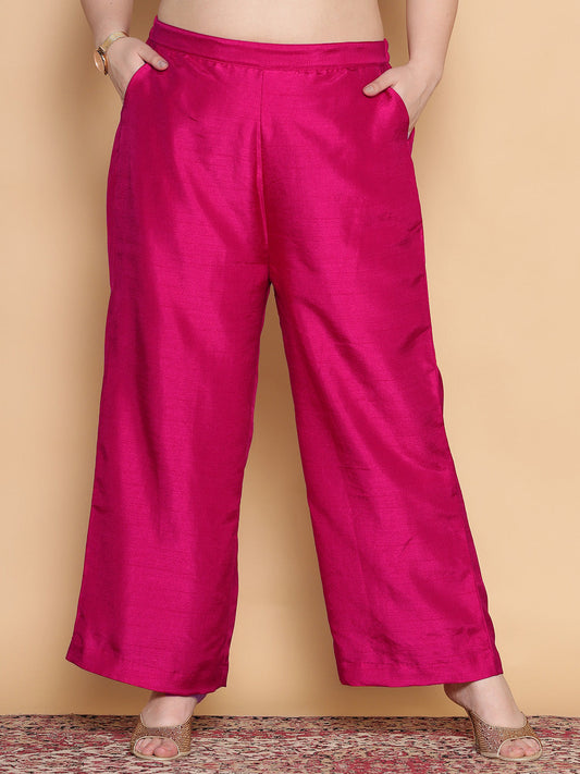 Magenta Silk Palazzo