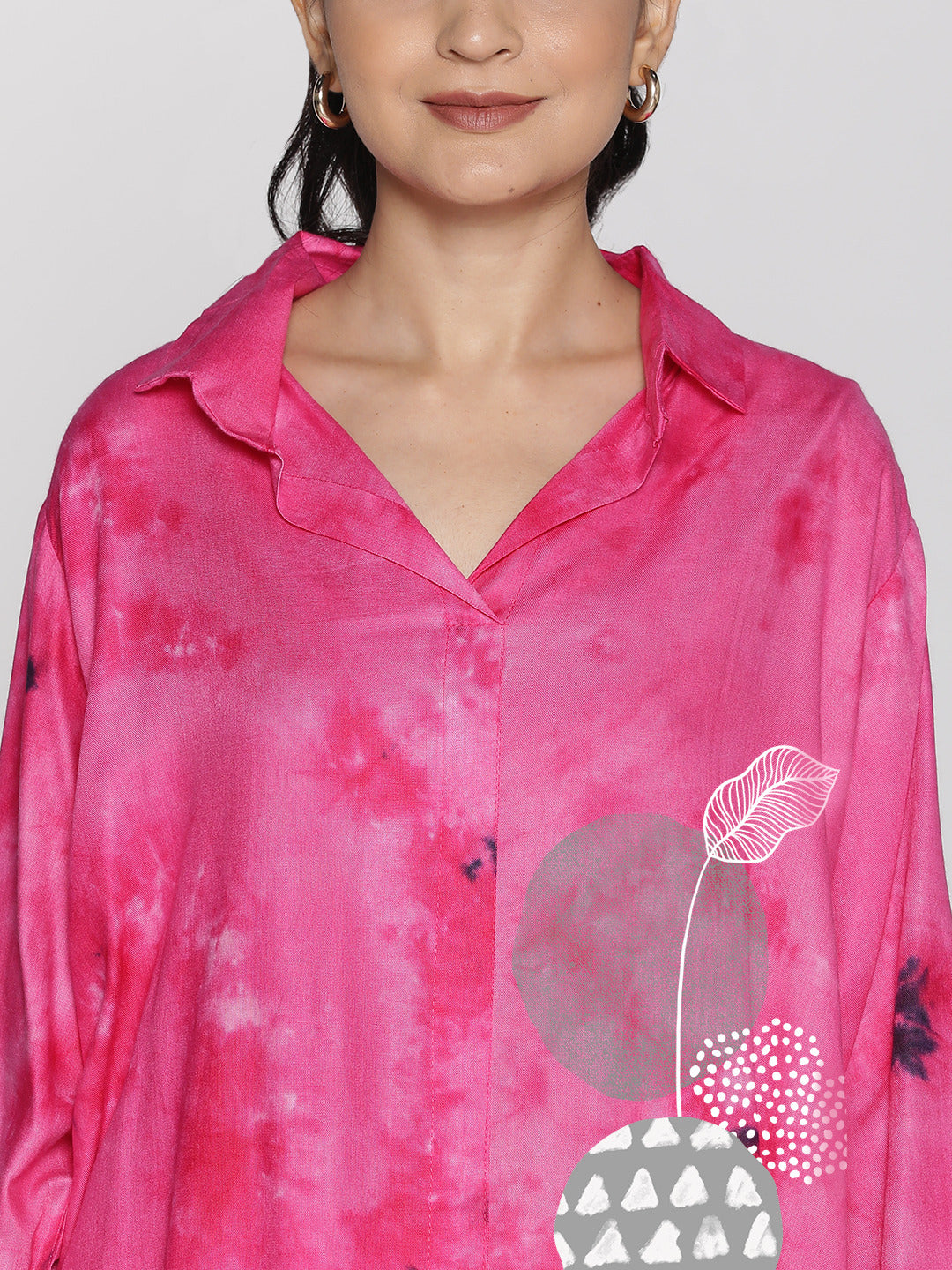 Magenta TieDye ShirtTop - Trace