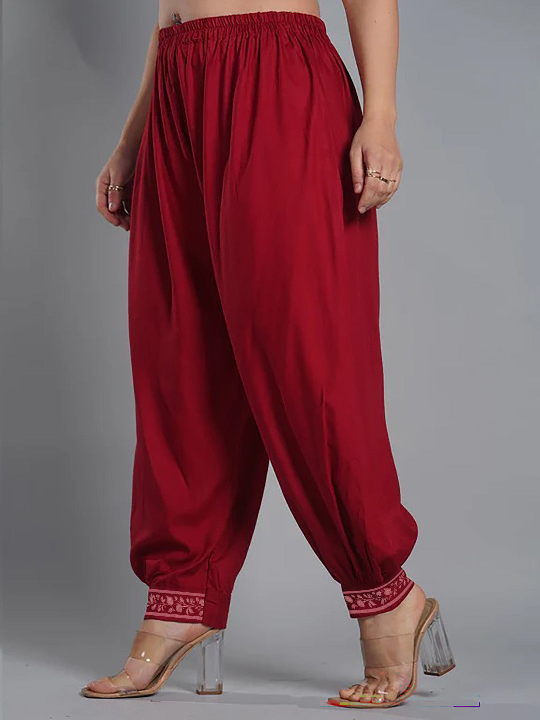 Maroon Rayon Afghani Salwar - Rosengard