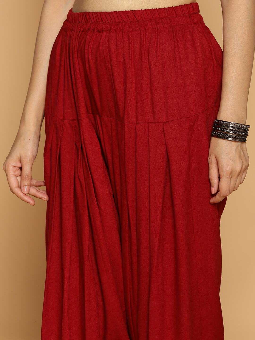 Maroon Rayon Salwar