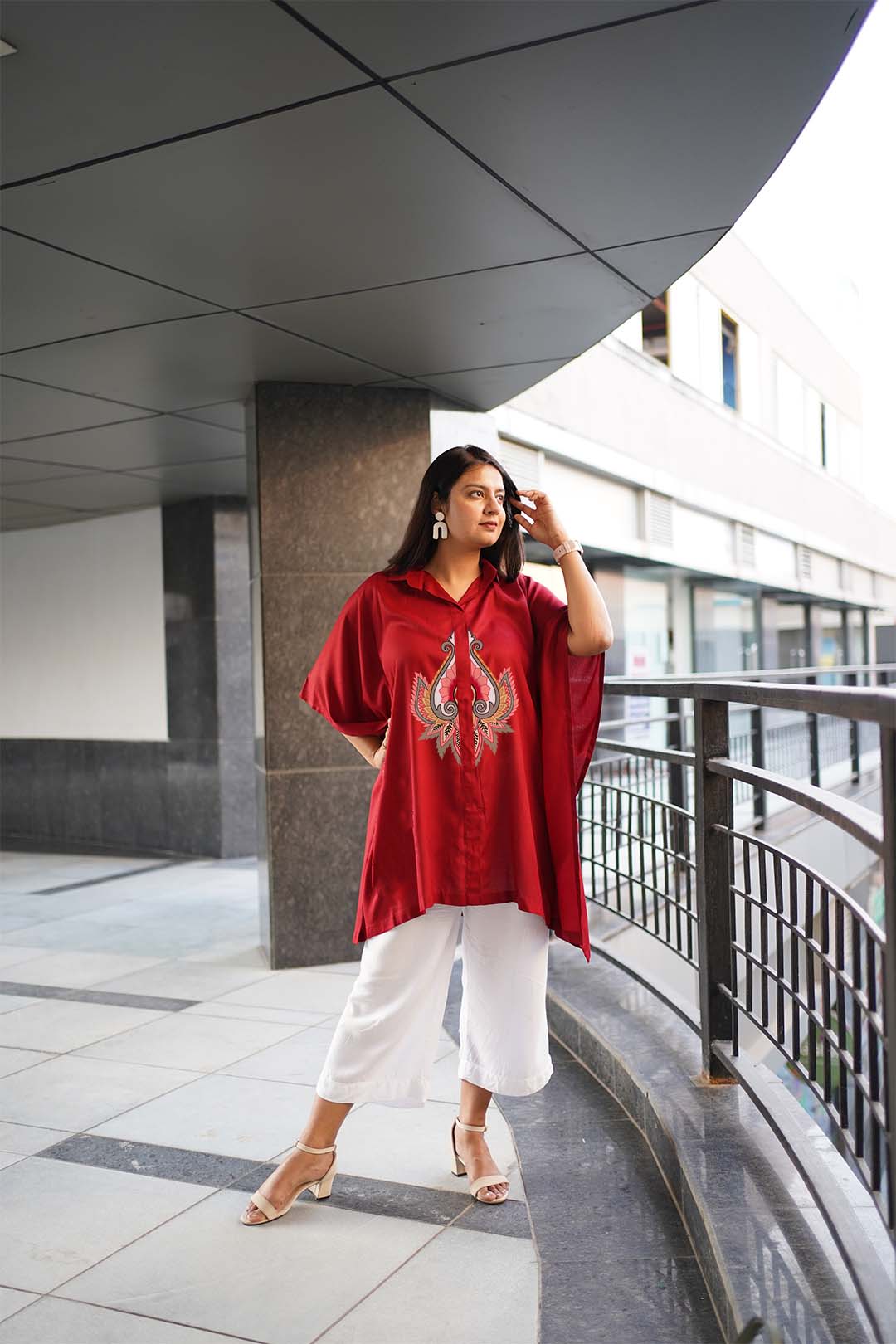 Maroon Rayon ShirtKurta - Malang