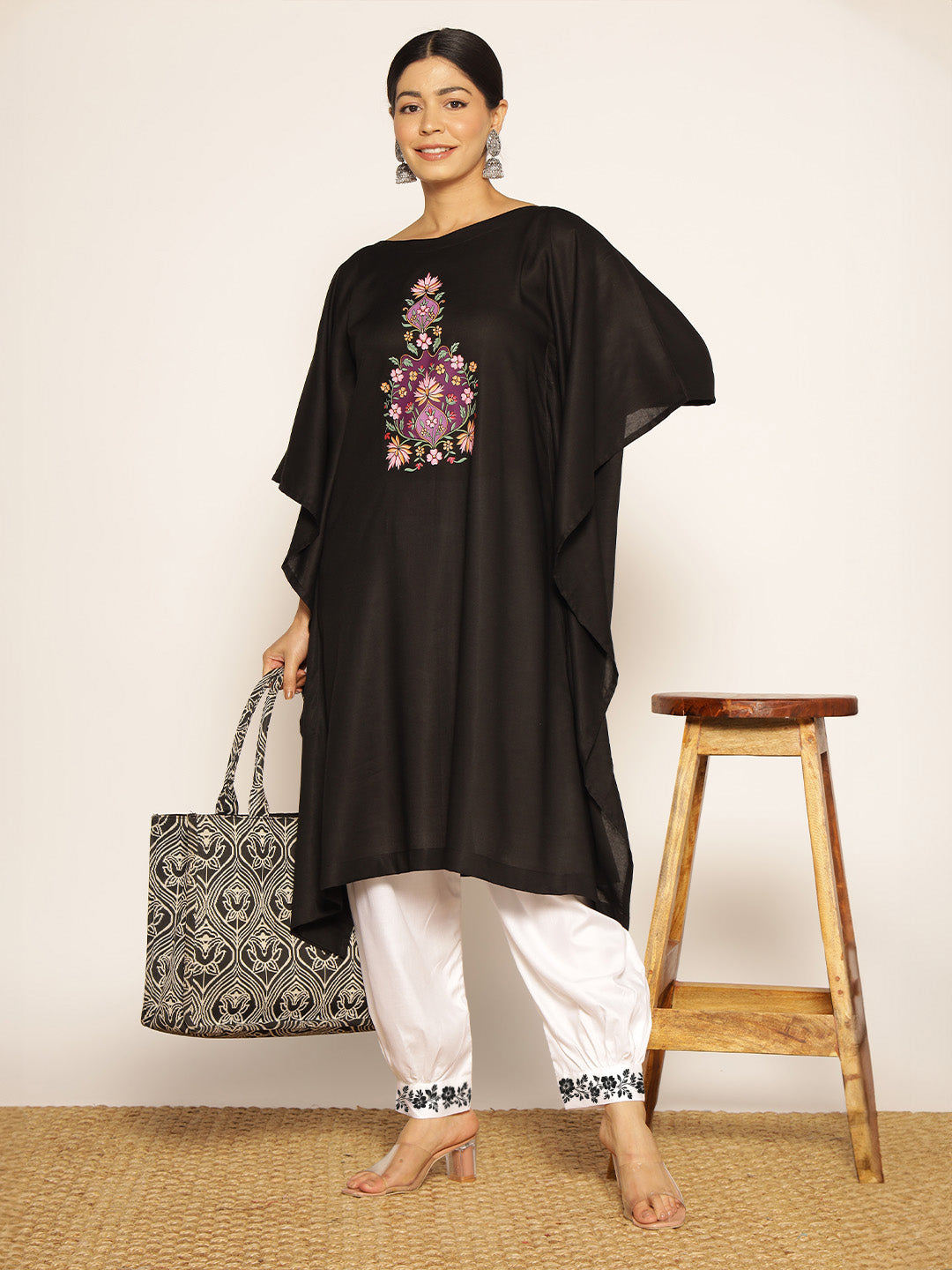 MilkyWhite Rayon Afghani Salwar - Cress