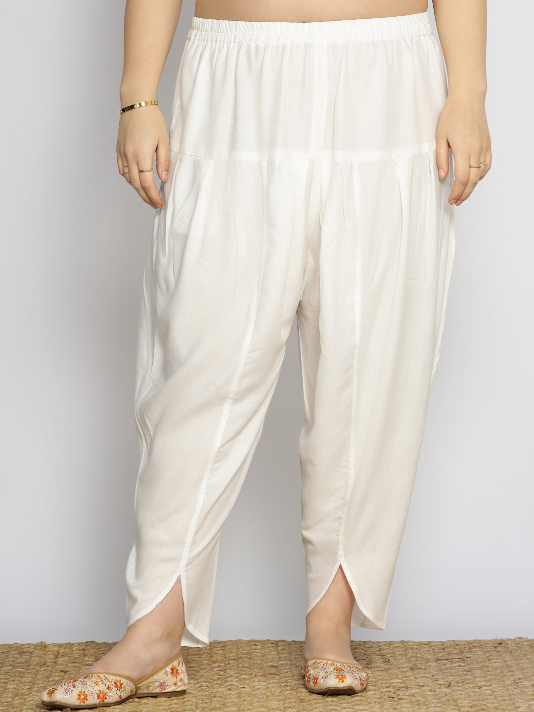 MilkyWhite Rayon Tulip Salwar