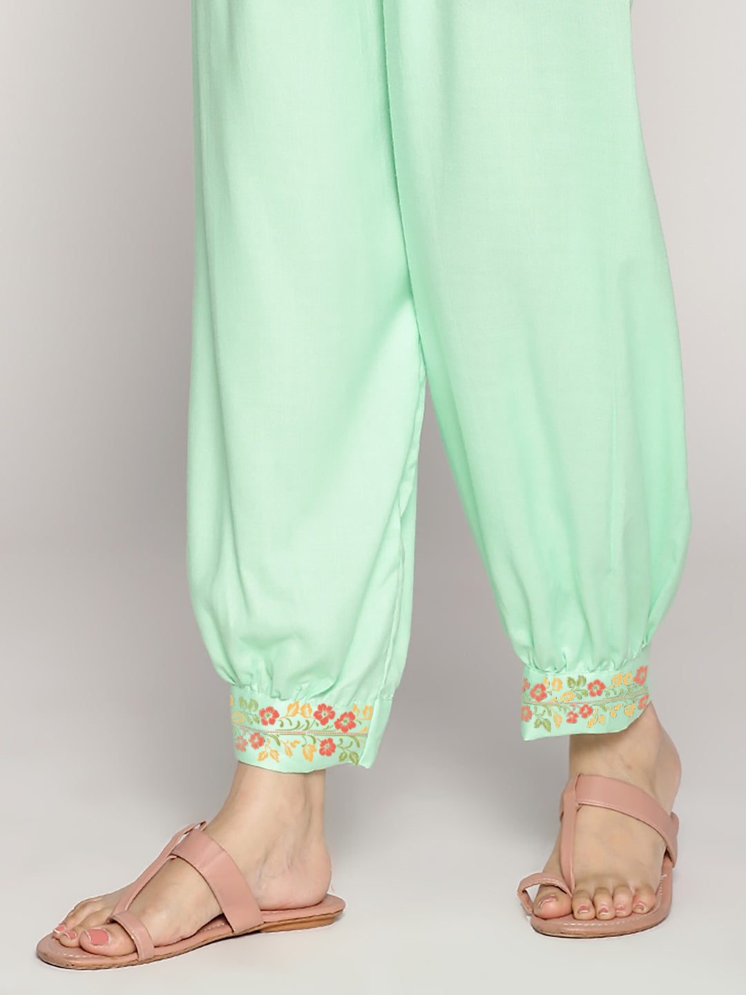 Mint Rayon Afghani Salwar - Camelia