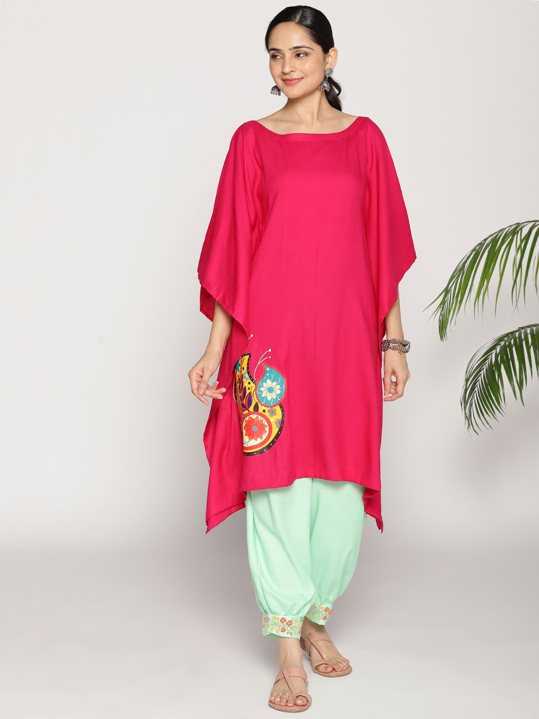 Mint Rayon Afghani Salwar - Camelia