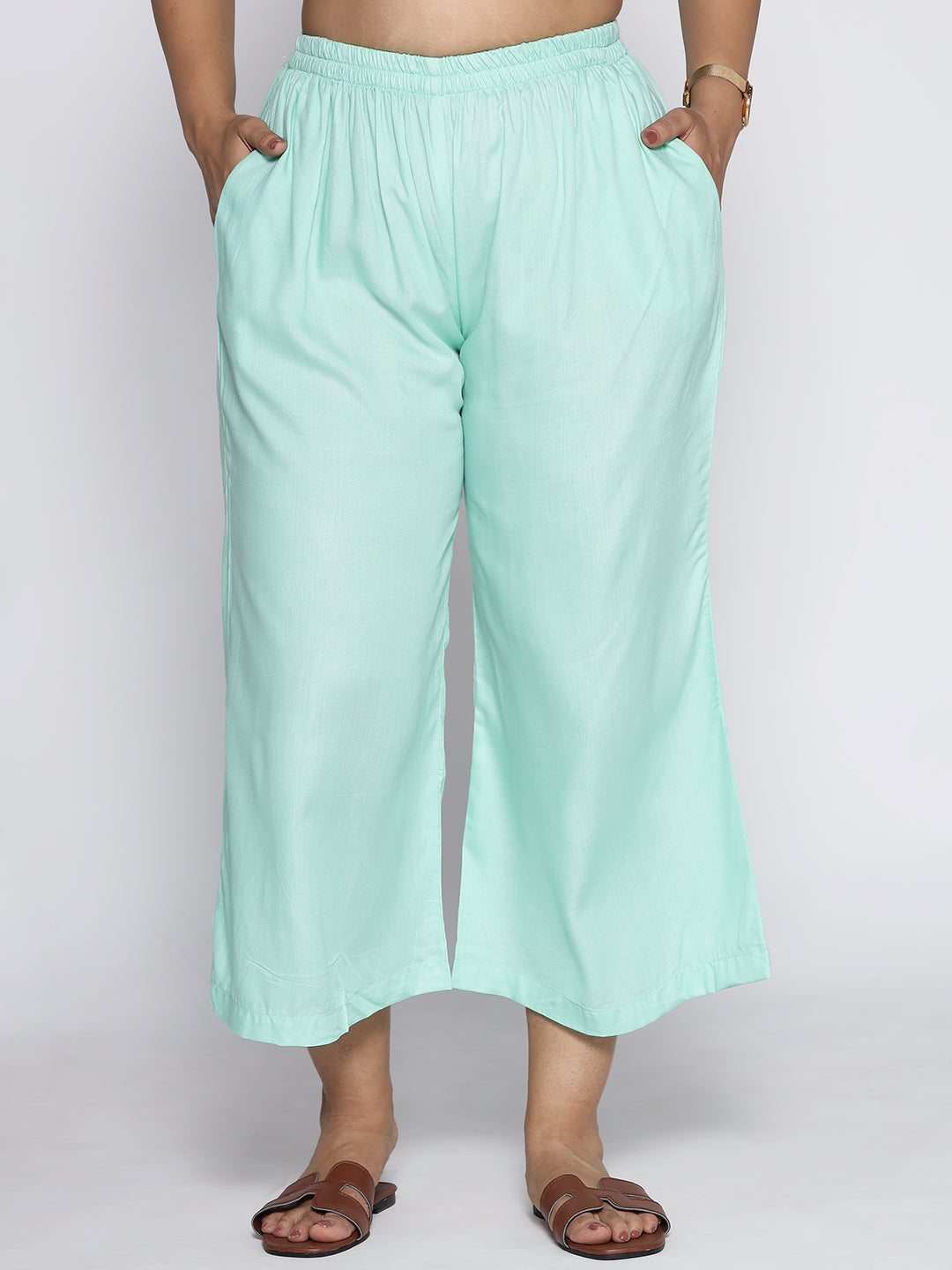 Mint Rayon Culottes