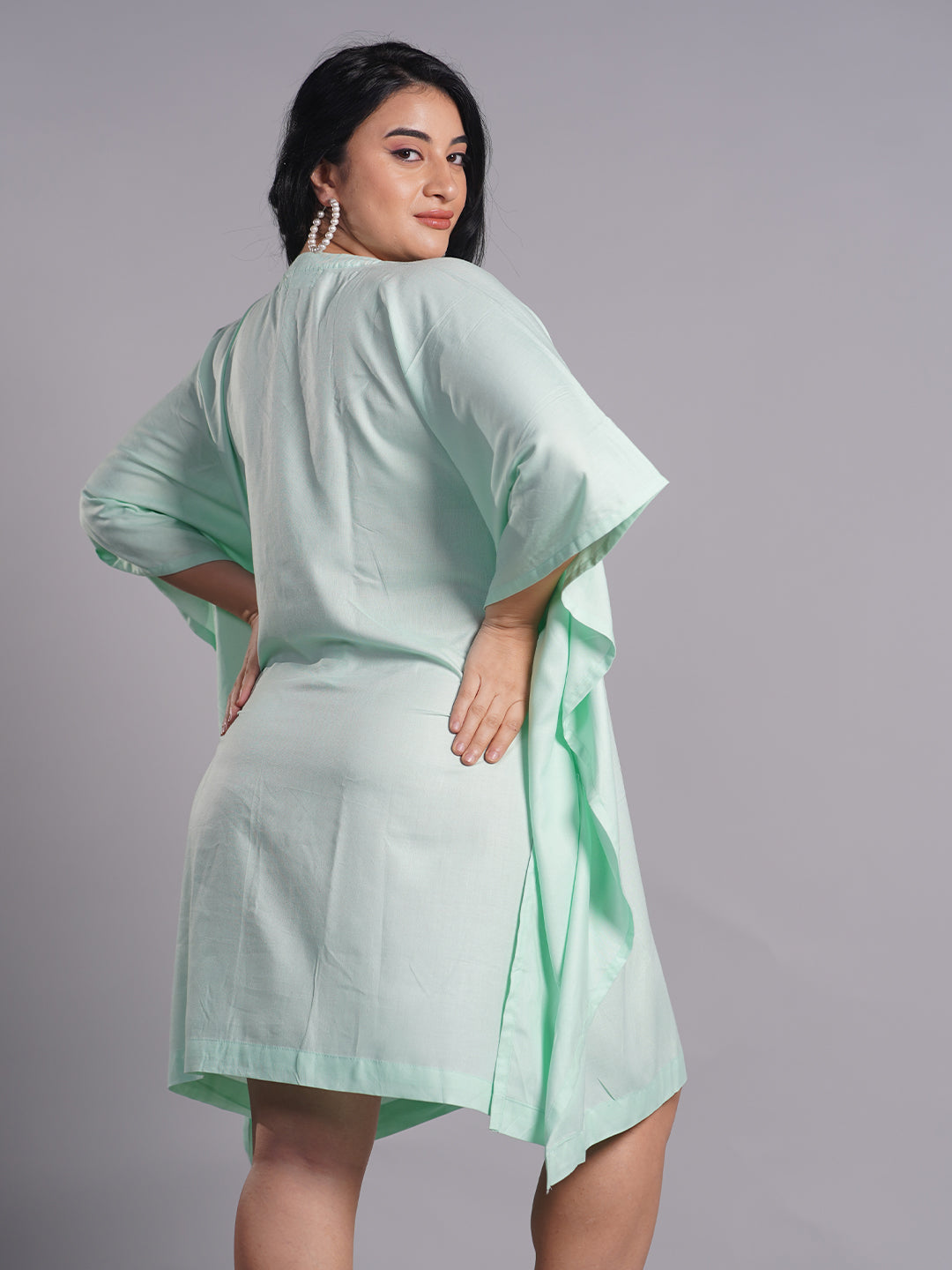 Mint Rayon Kaftan - Florita