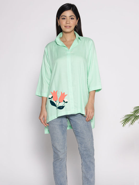 Mint Rayon ShirtTop - Kielo