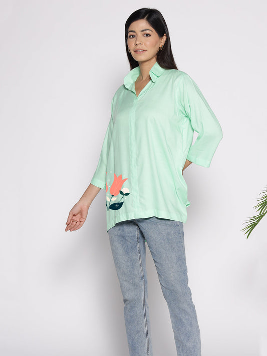 Mint Rayon ShirtTop - Kielo