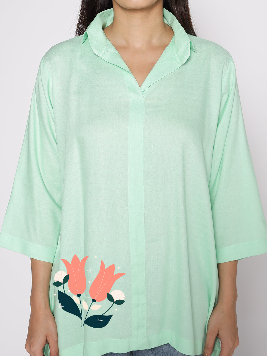 Mint Rayon ShirtTop - Kielo
