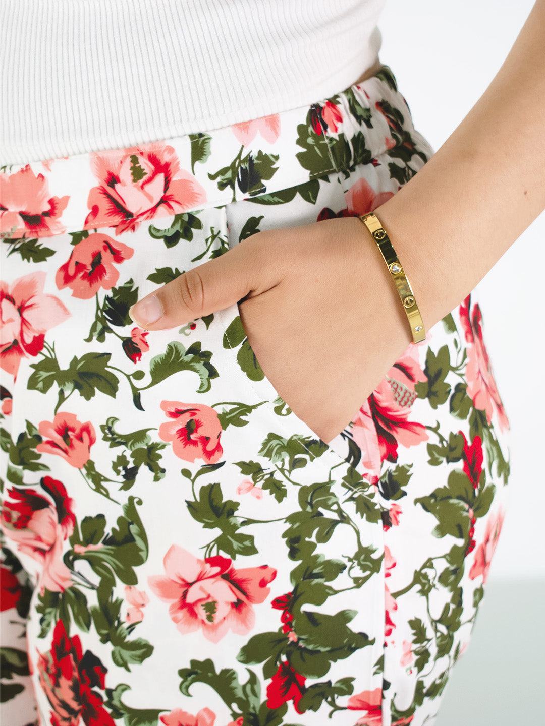 Printed Rayon Palazzo Pants - Orchard