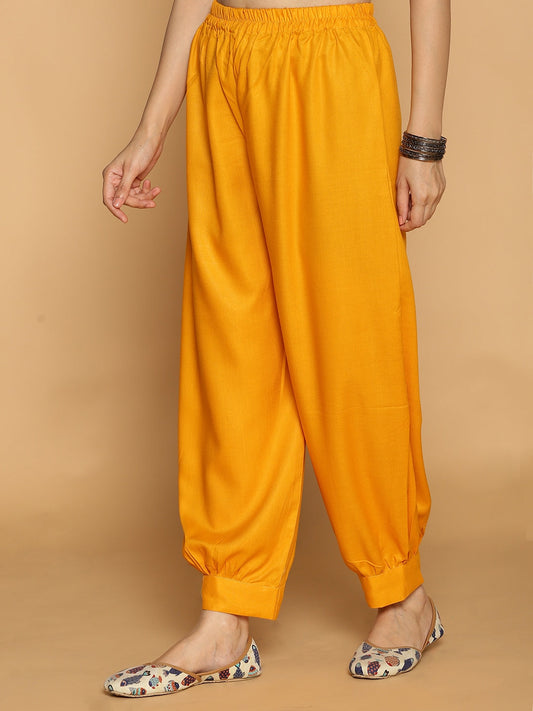 Mustard Rayon AfghaniSalwar