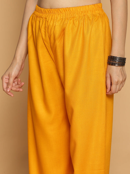 Mustard Rayon AfghaniSalwar