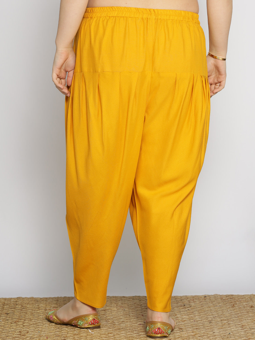 Mustard Rayon Tulip Salwar