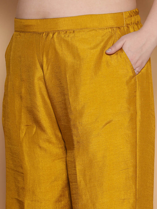 Mustard Silk Palazzo