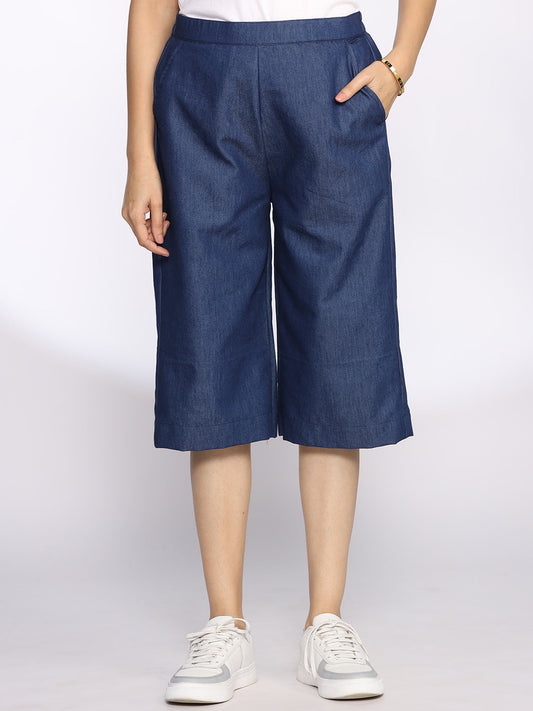 Navy Denim Jorts