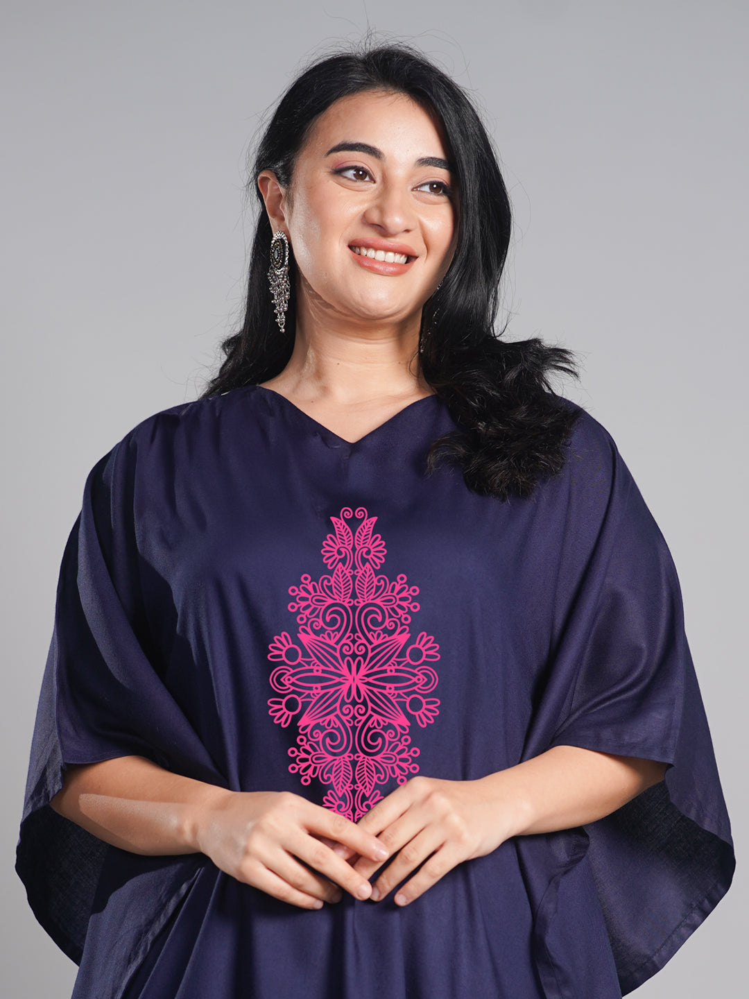 Navy Kaftan Kurta - Impression