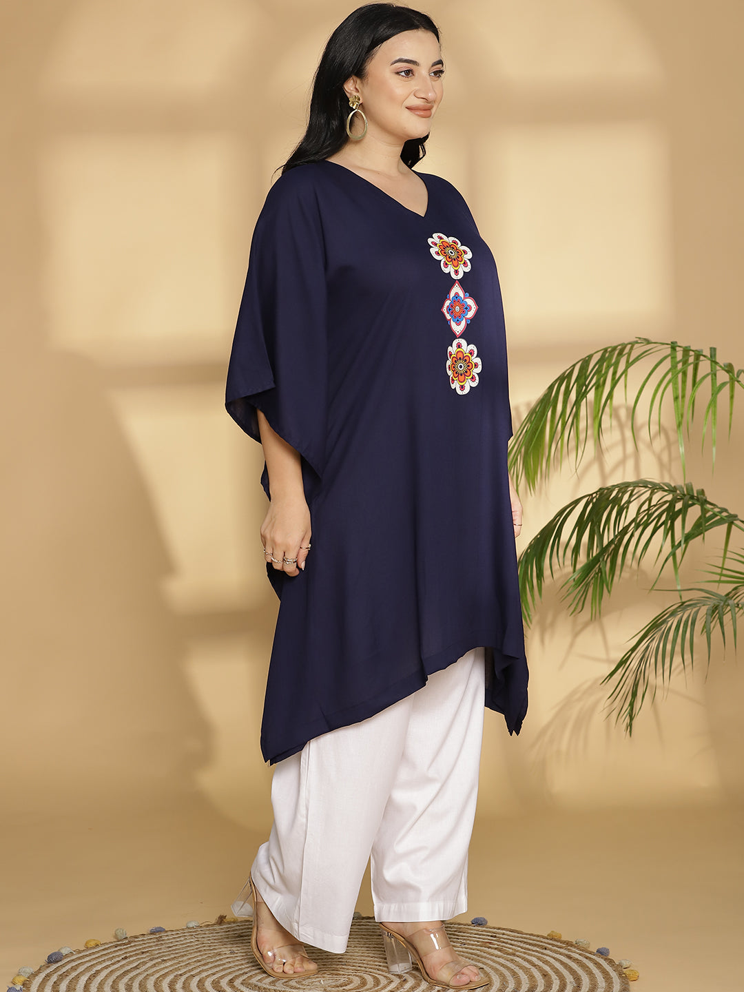 Navy Kaftan Kurta - Series