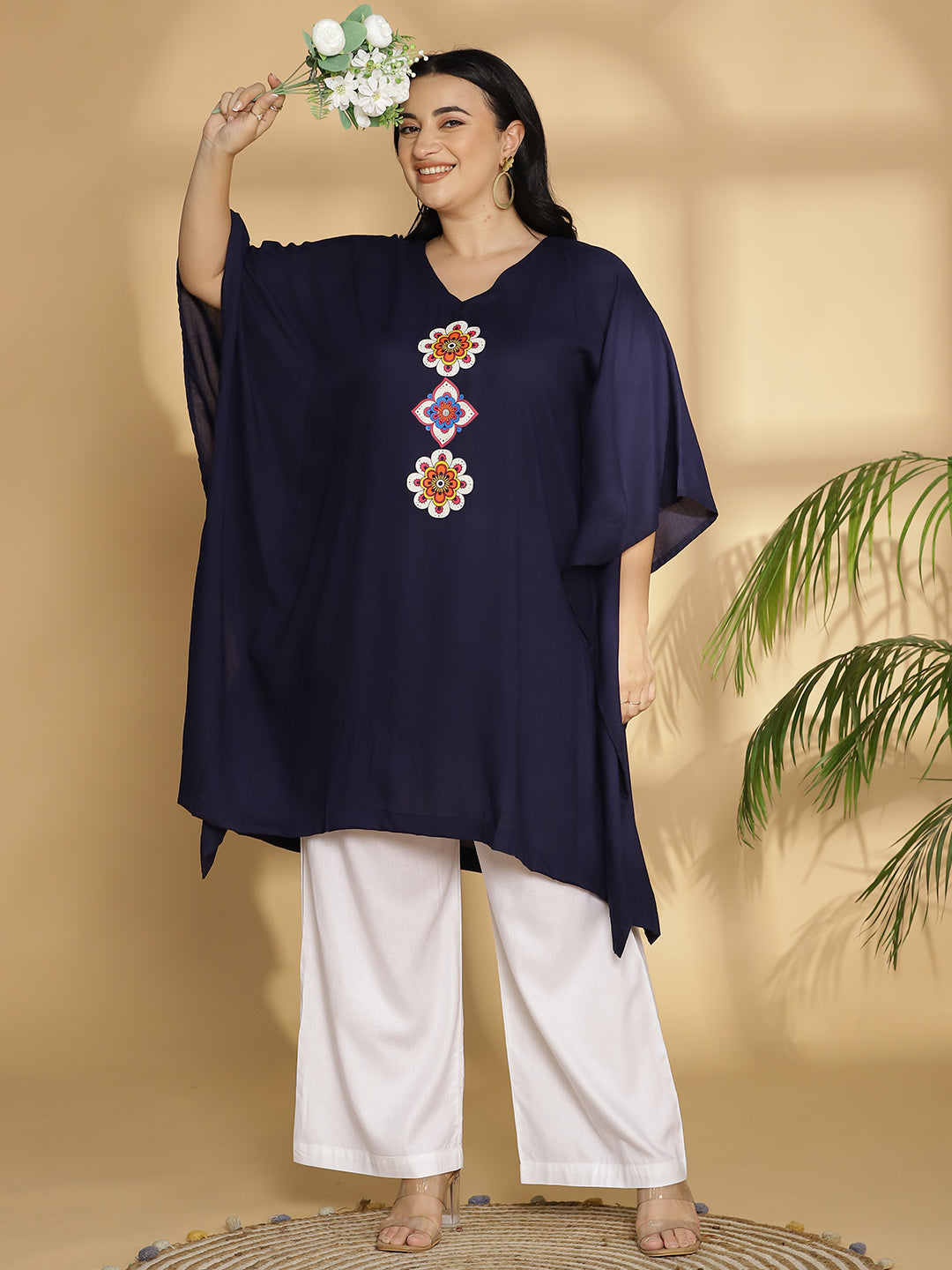 Navy Kaftan Kurta - Series