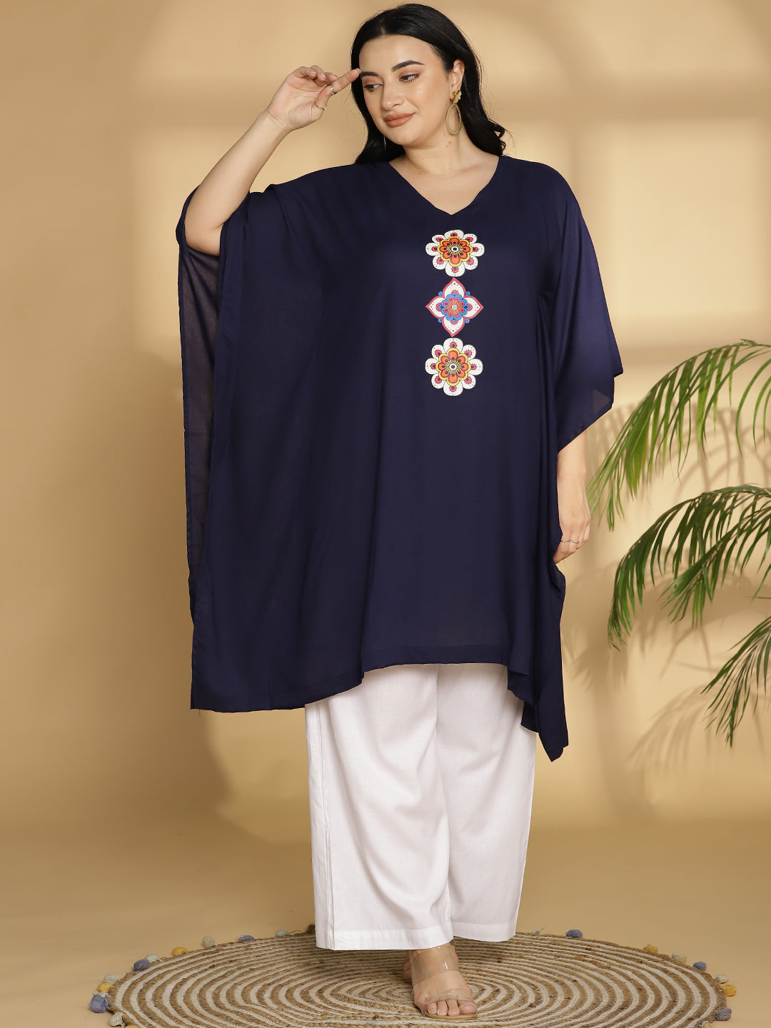 Navy Kaftan Kurta - Series