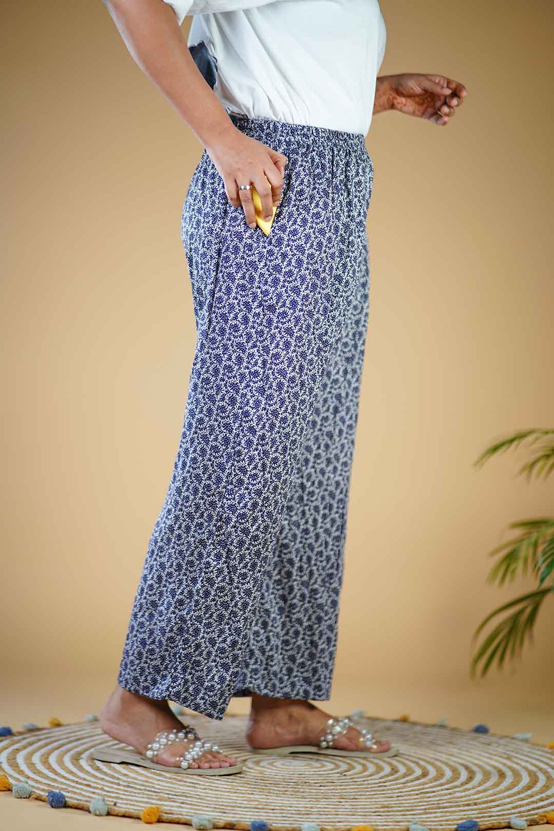 Navy PalazzoPants - Shakha