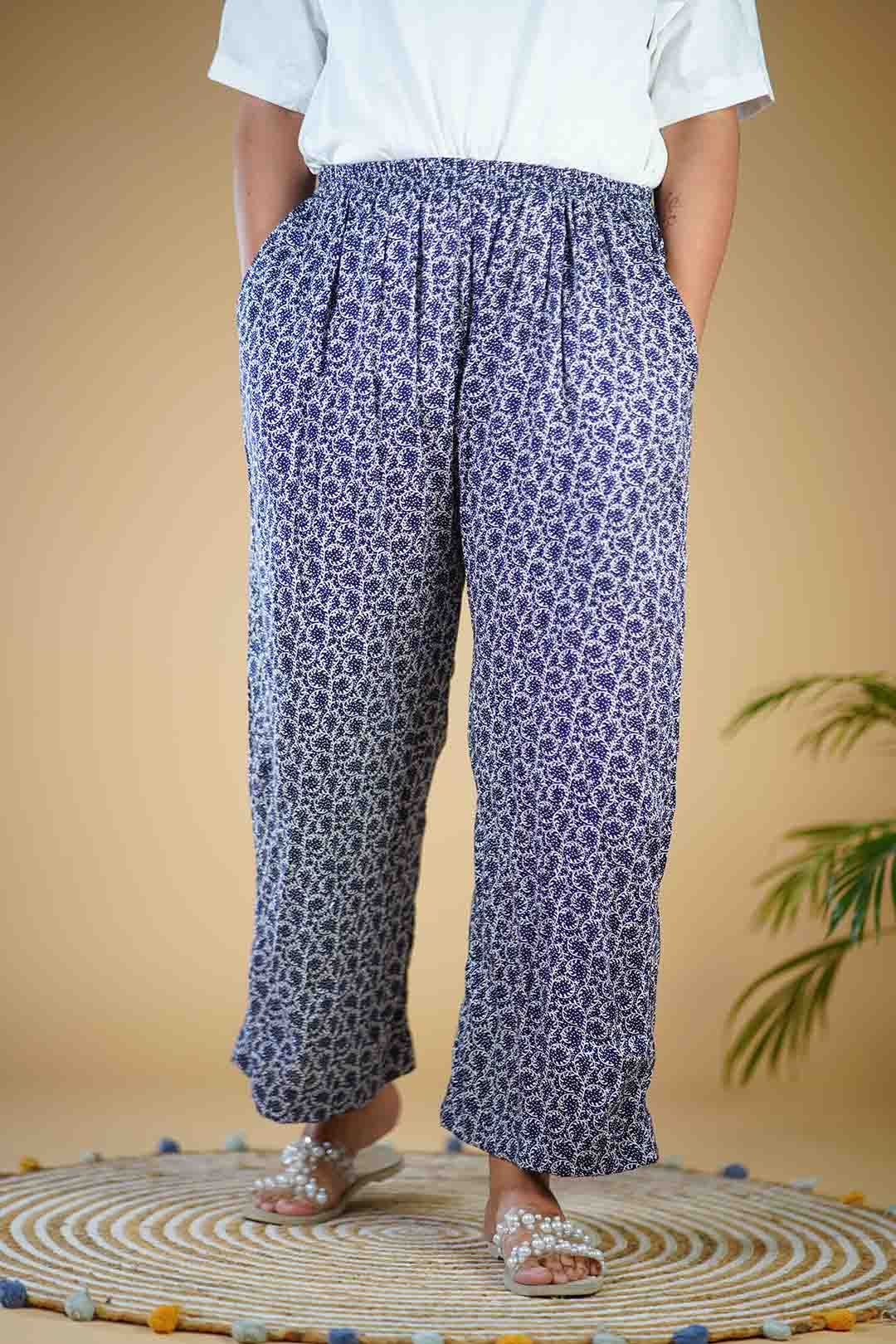 Navy PalazzoPants - Shakha