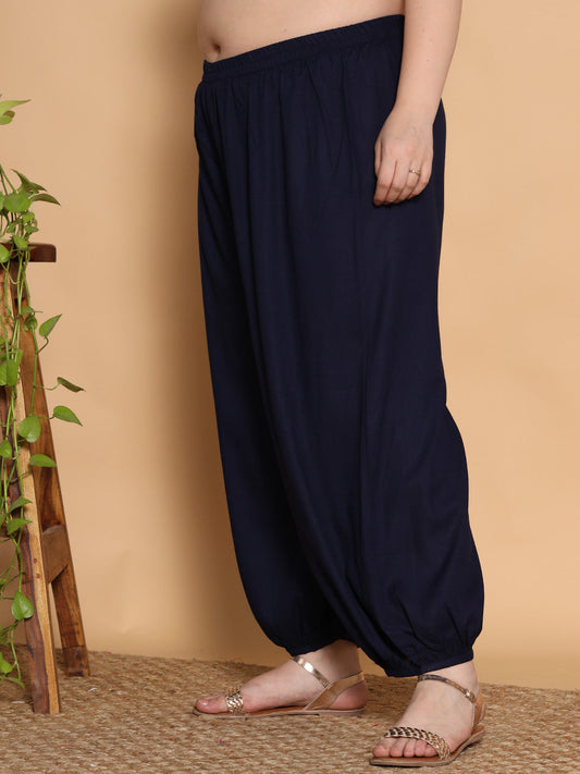 Navy Rayon Balloon Salwar