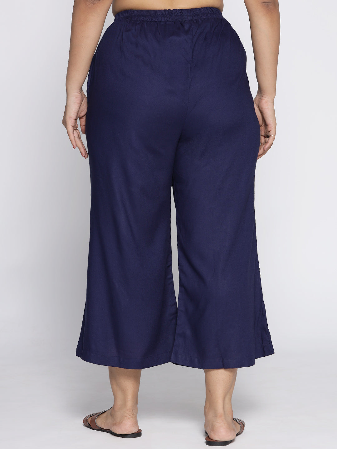 Navy Rayon Culottes