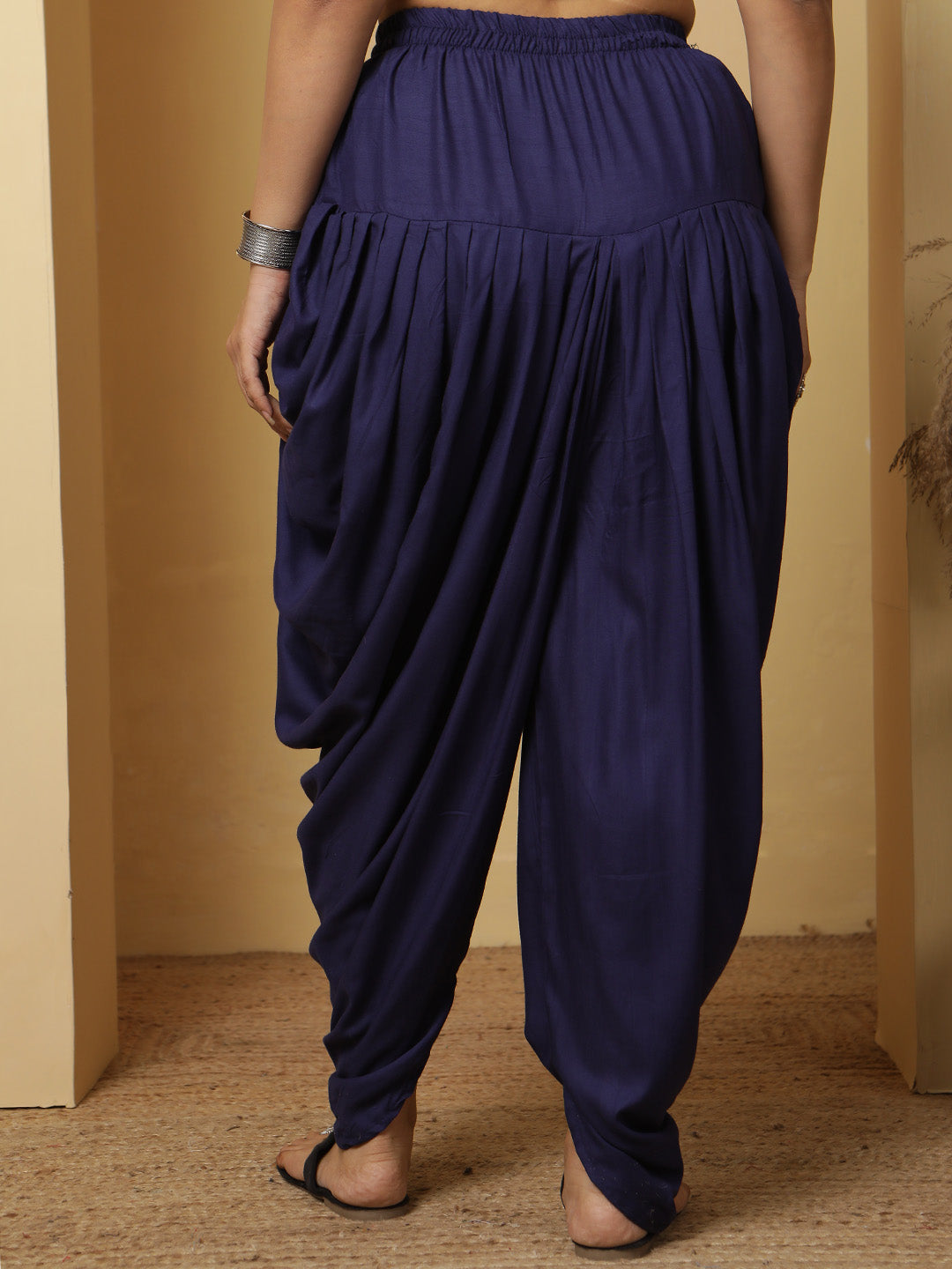 Navy Rayon Dhoti