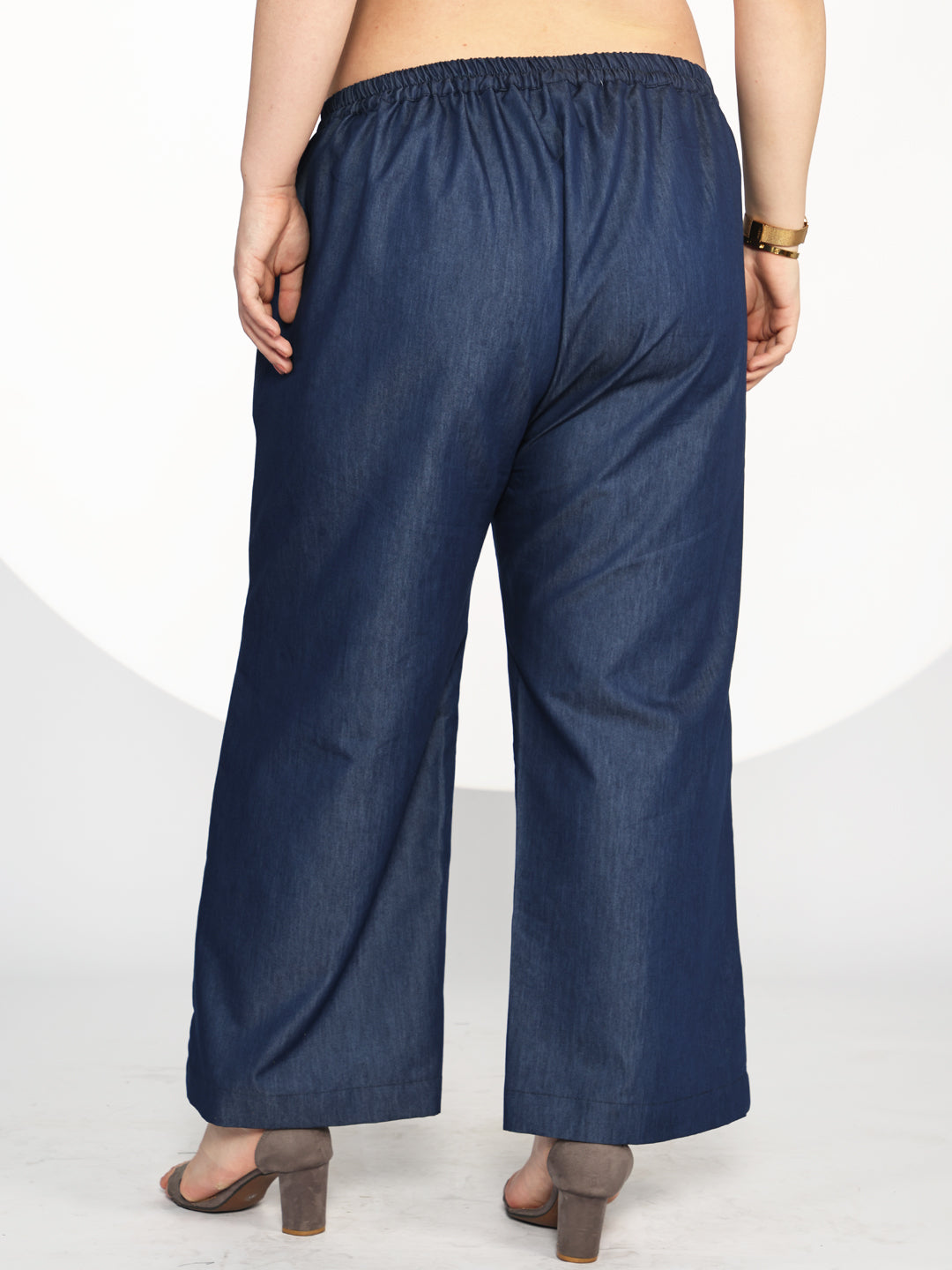 Navy Denim Trousers - DarkBloom