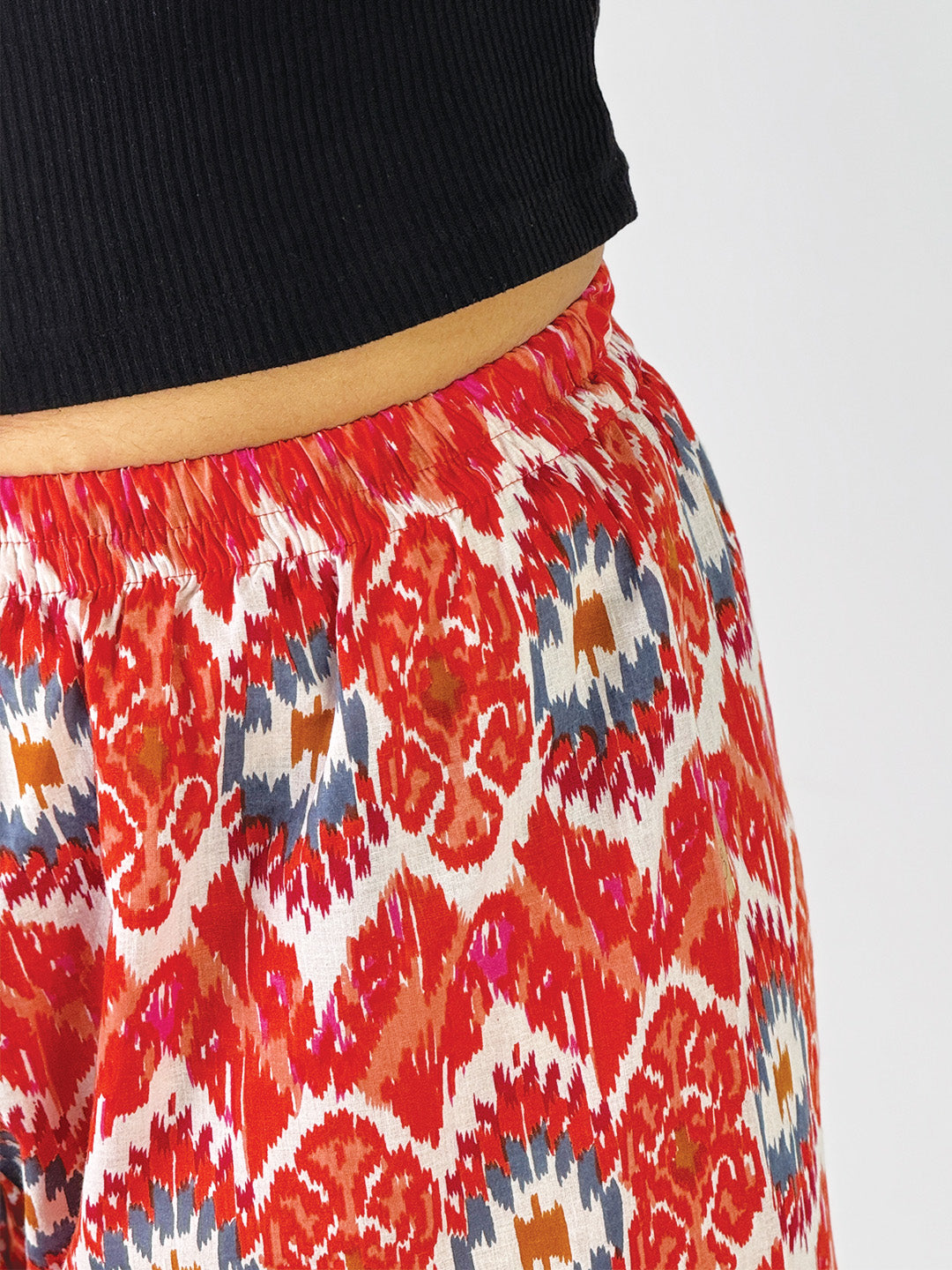 Orange Ikat Balloon Salwar