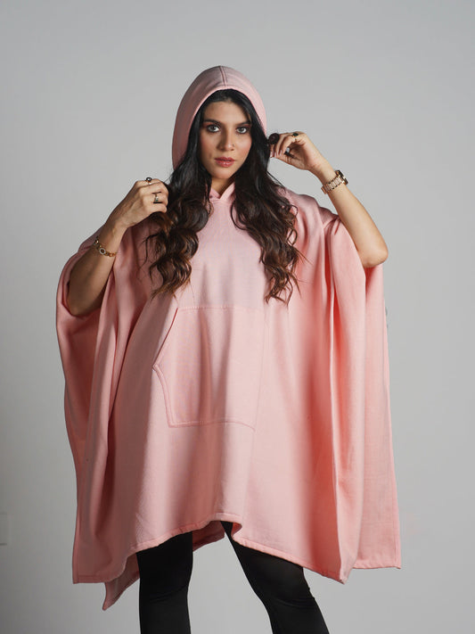 Peach Poncho Hoodie