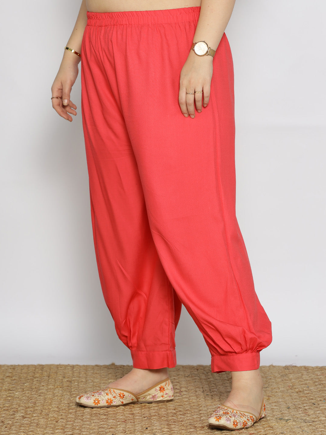 Peach Rayon Afghani Salwar