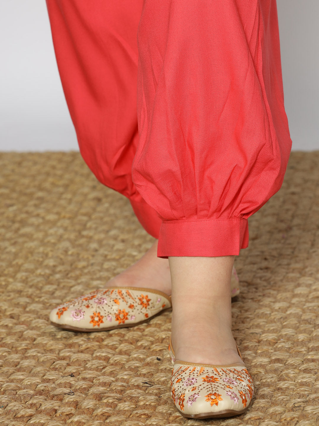 Peach Rayon Afghani Salwar