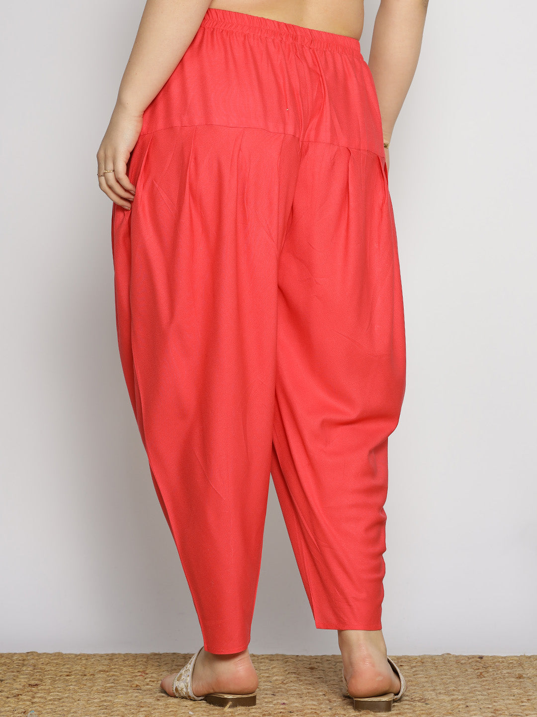 Peach Rayon Tulip Salwar