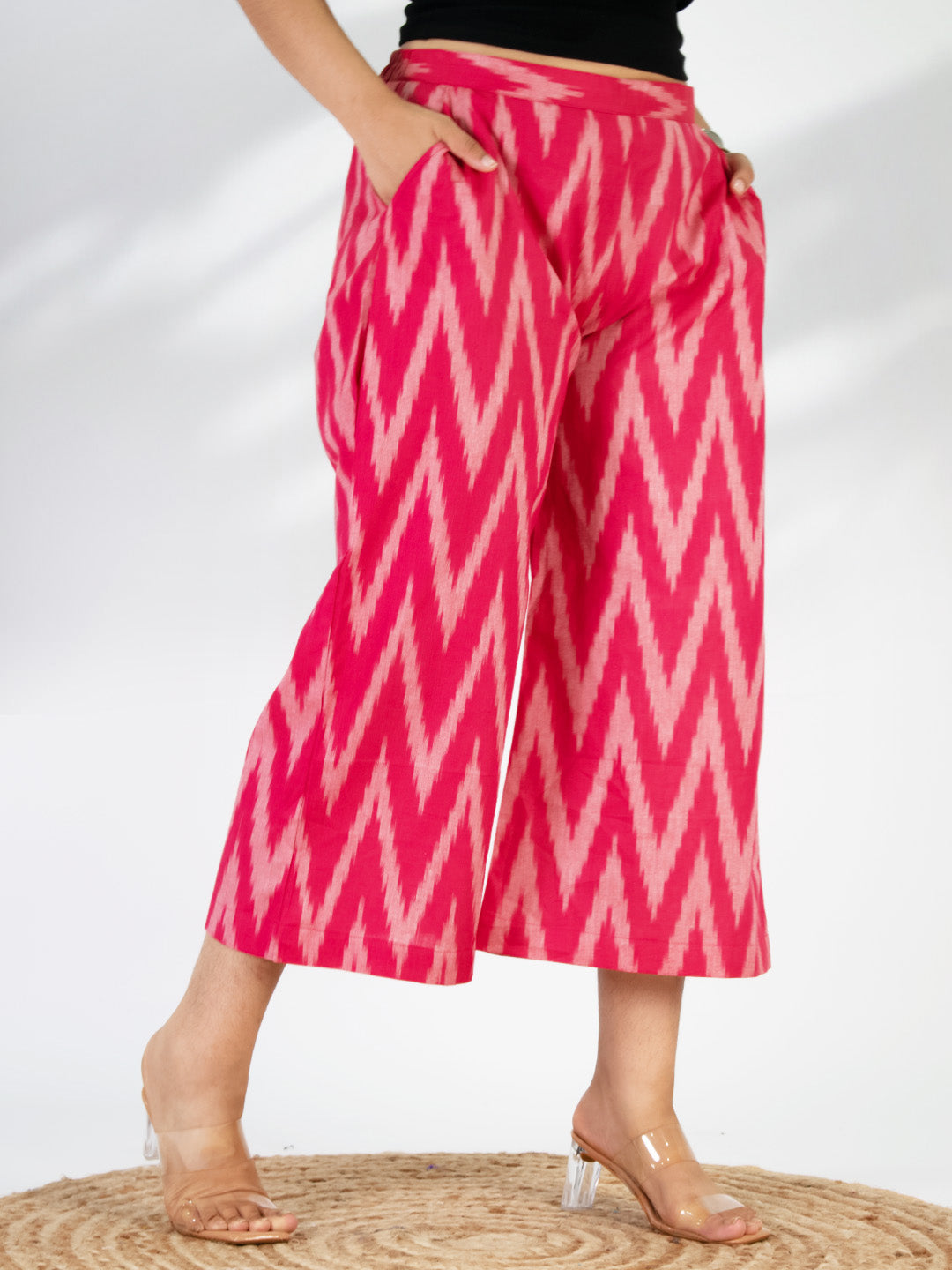 Pink Ikat Culottes