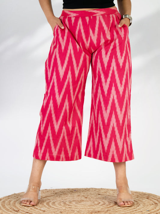 Pink Ikat Culottes