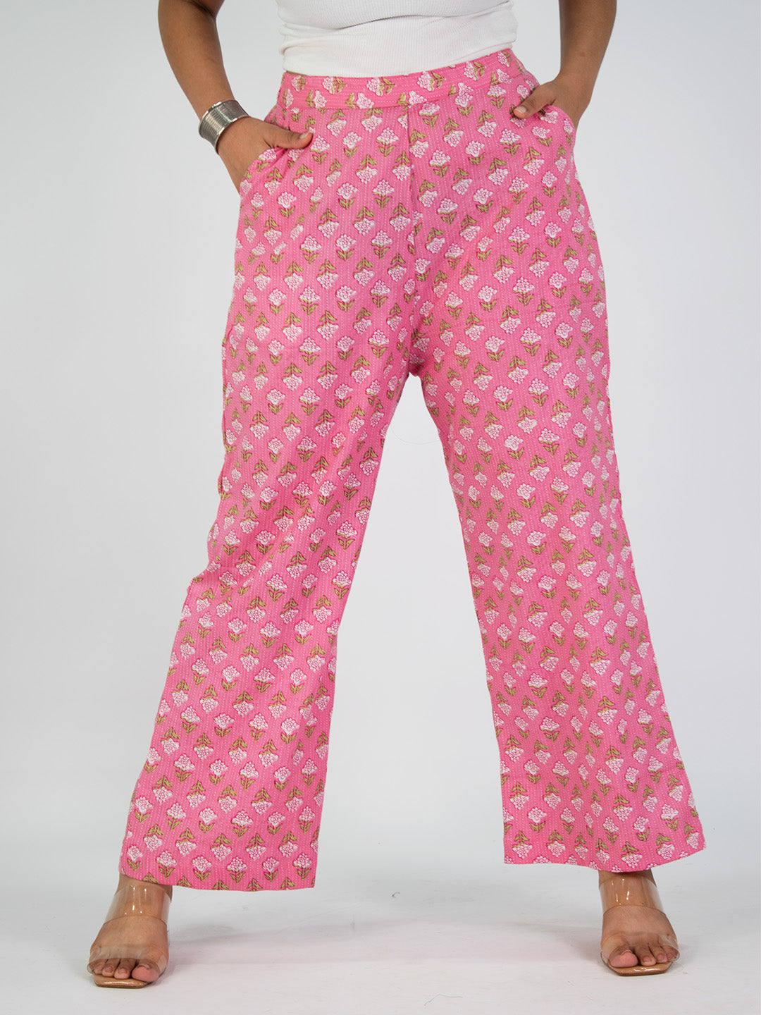 Printed Cotton Palazzo Pants - Rangeli
