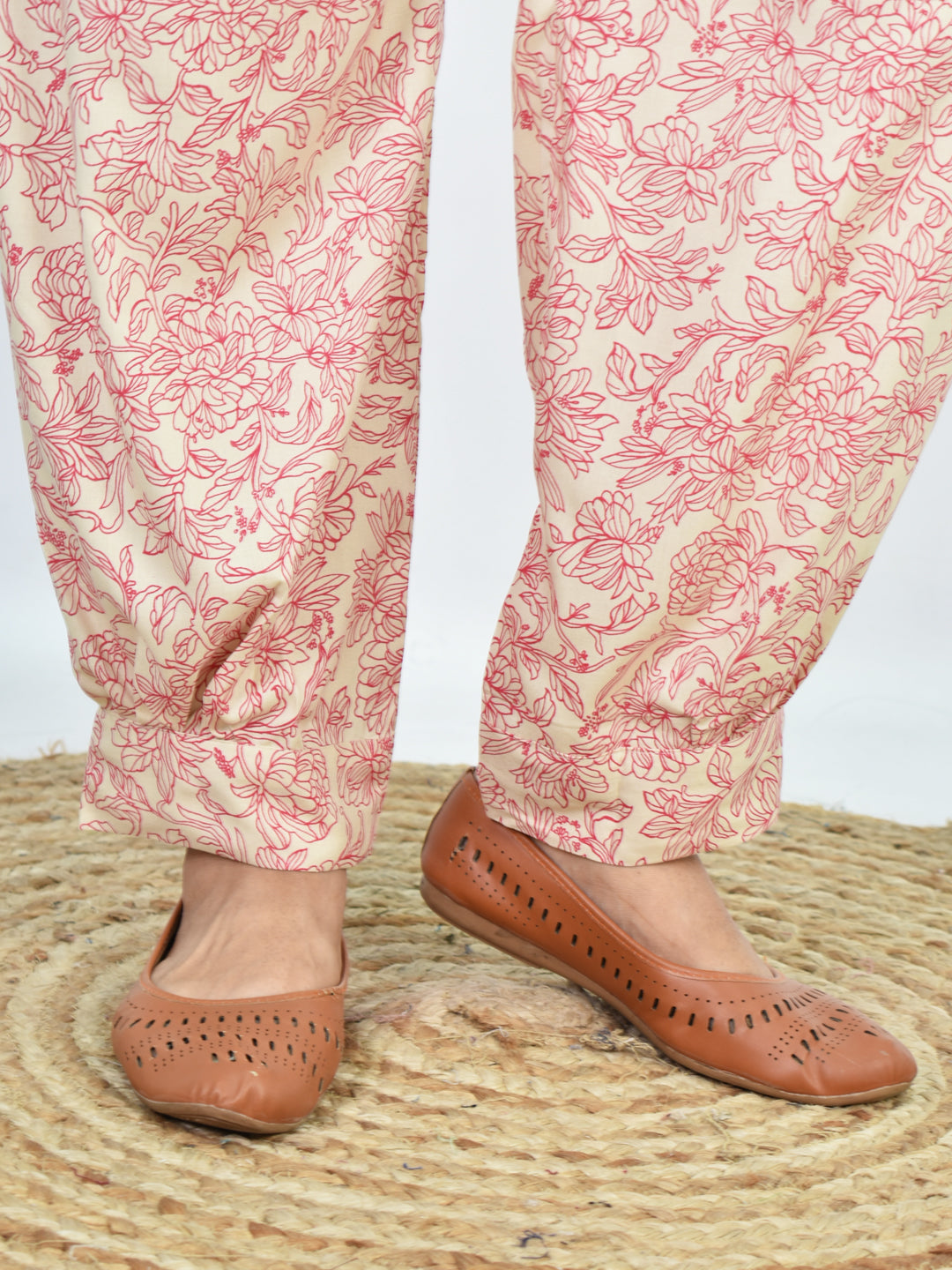 Printed Rayon Afghani Salwar - Rosevale