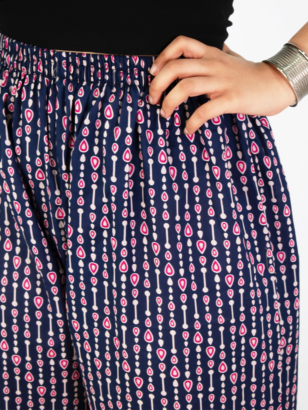 Printed Cotton Afghani Salwar - NavyPearls