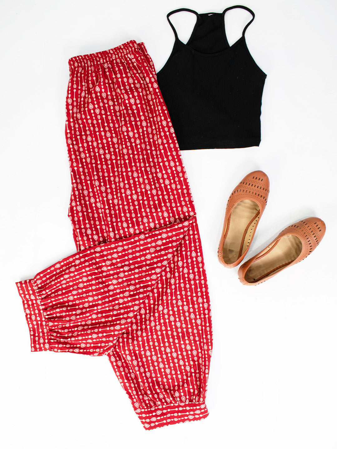 Printed Cotton Afghani Salwar - RedPearls