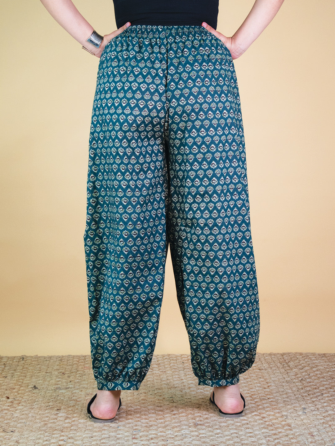 Printed Cotton Balloon Salwar - GreenButti