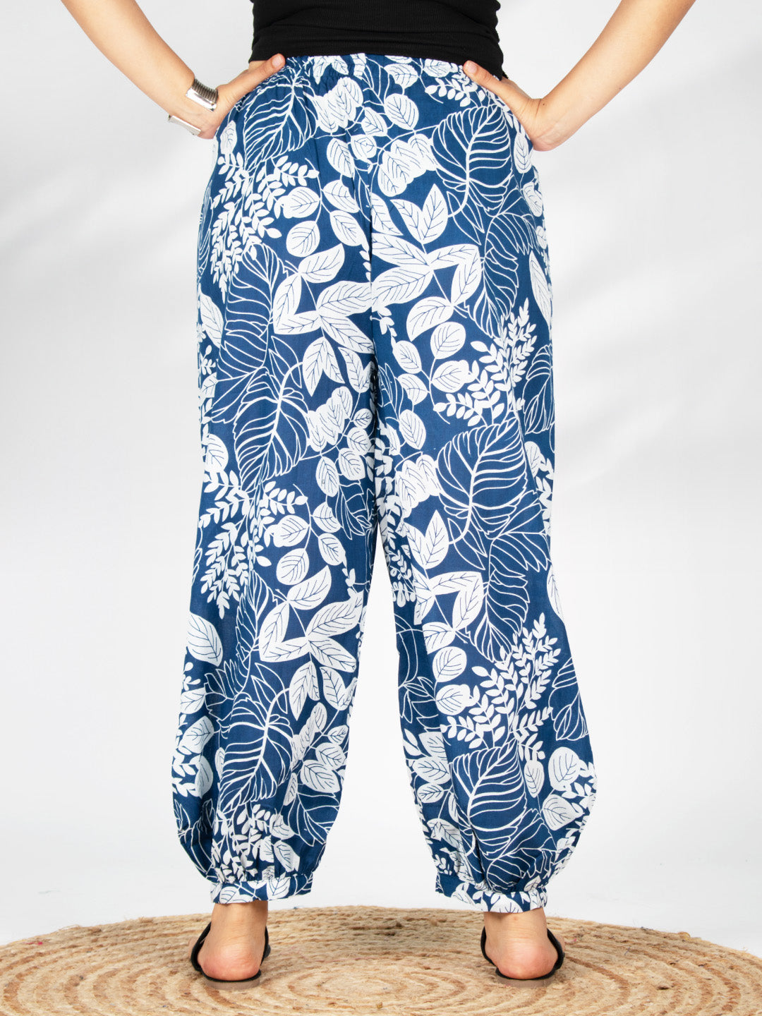 Printed Cotton Balloon Salwar - NavyGrove