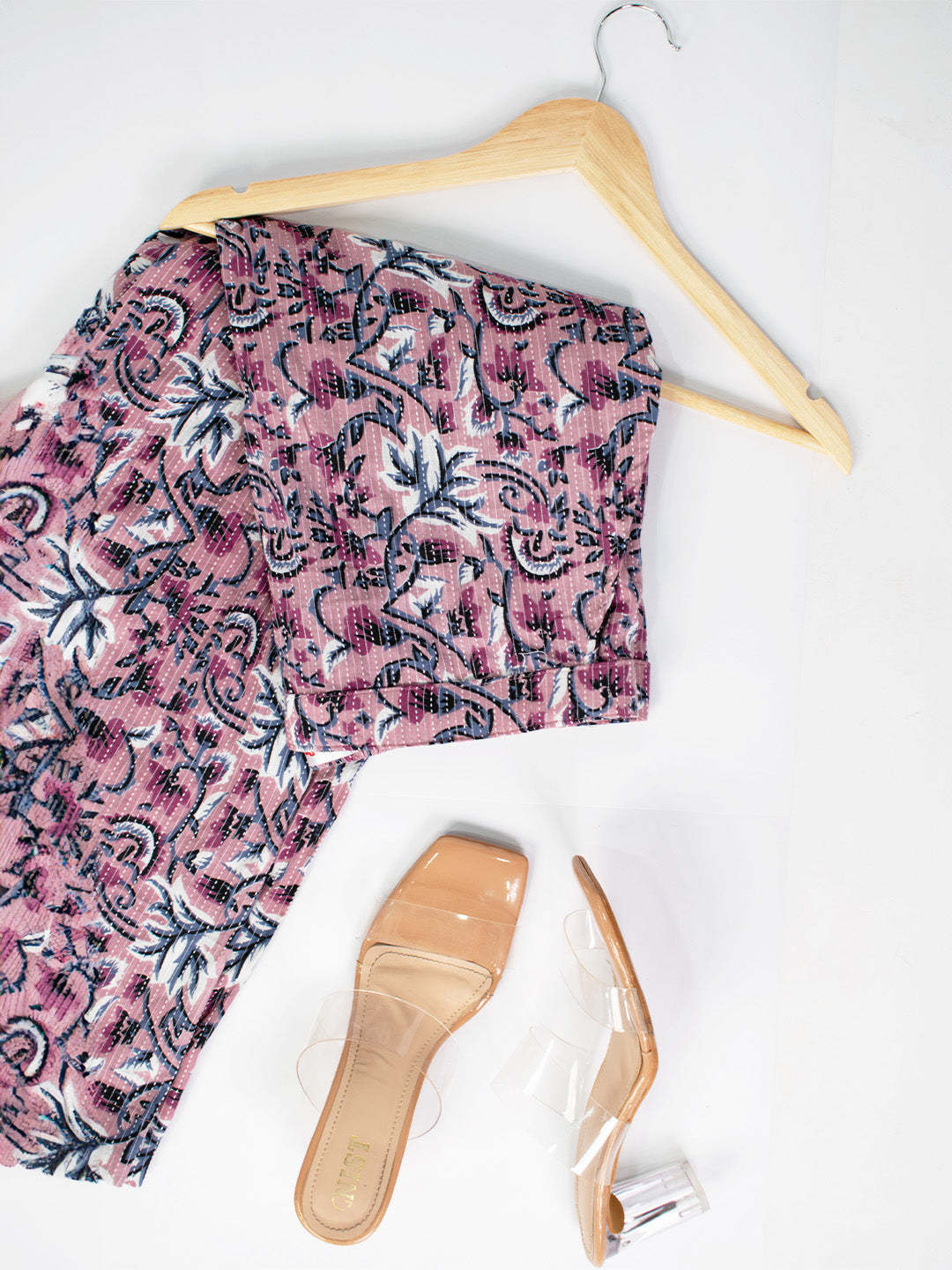 Printed Cotton Culottes - BlushKantha