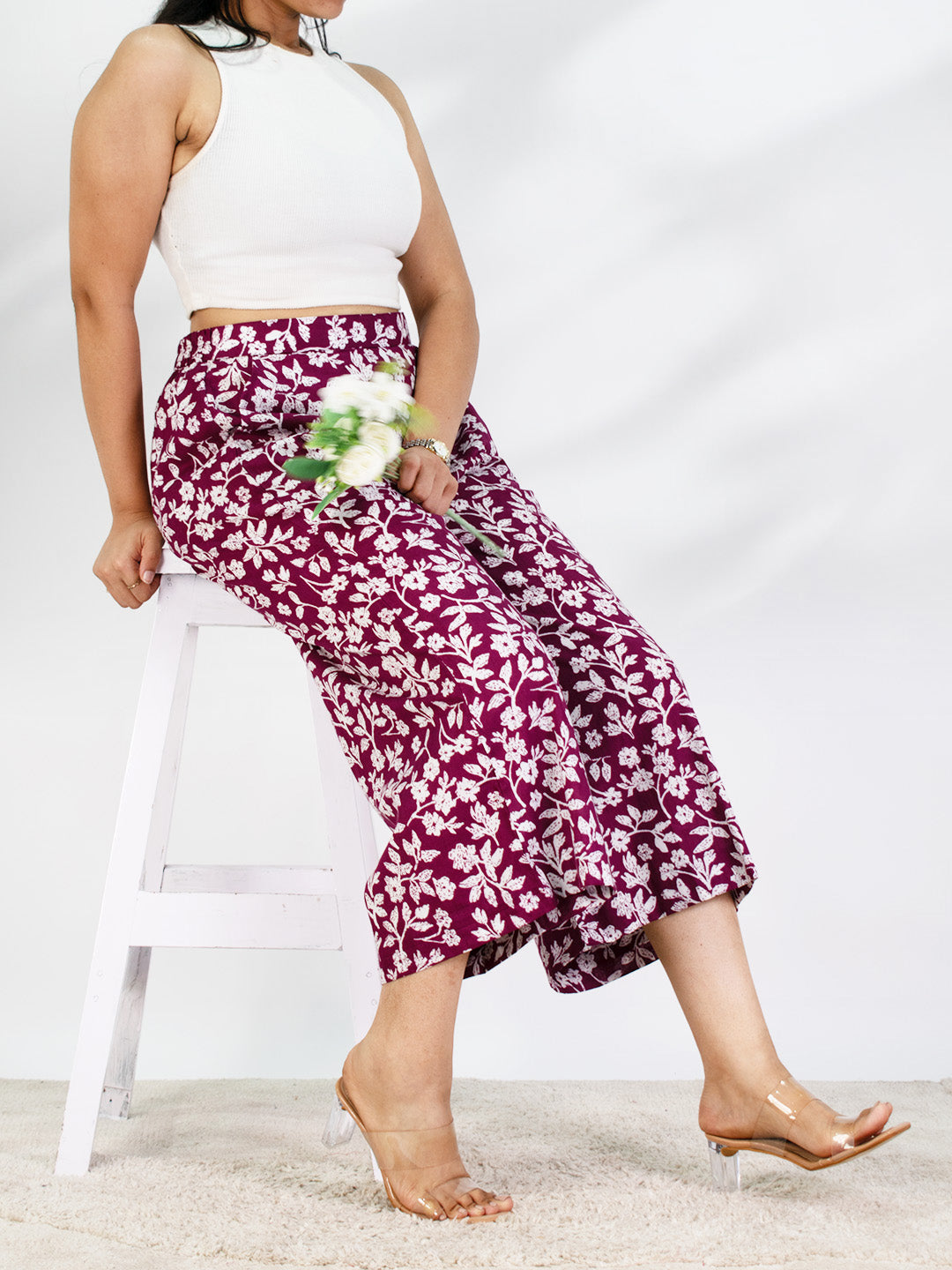 Printed Cotton Culottes - Botanica