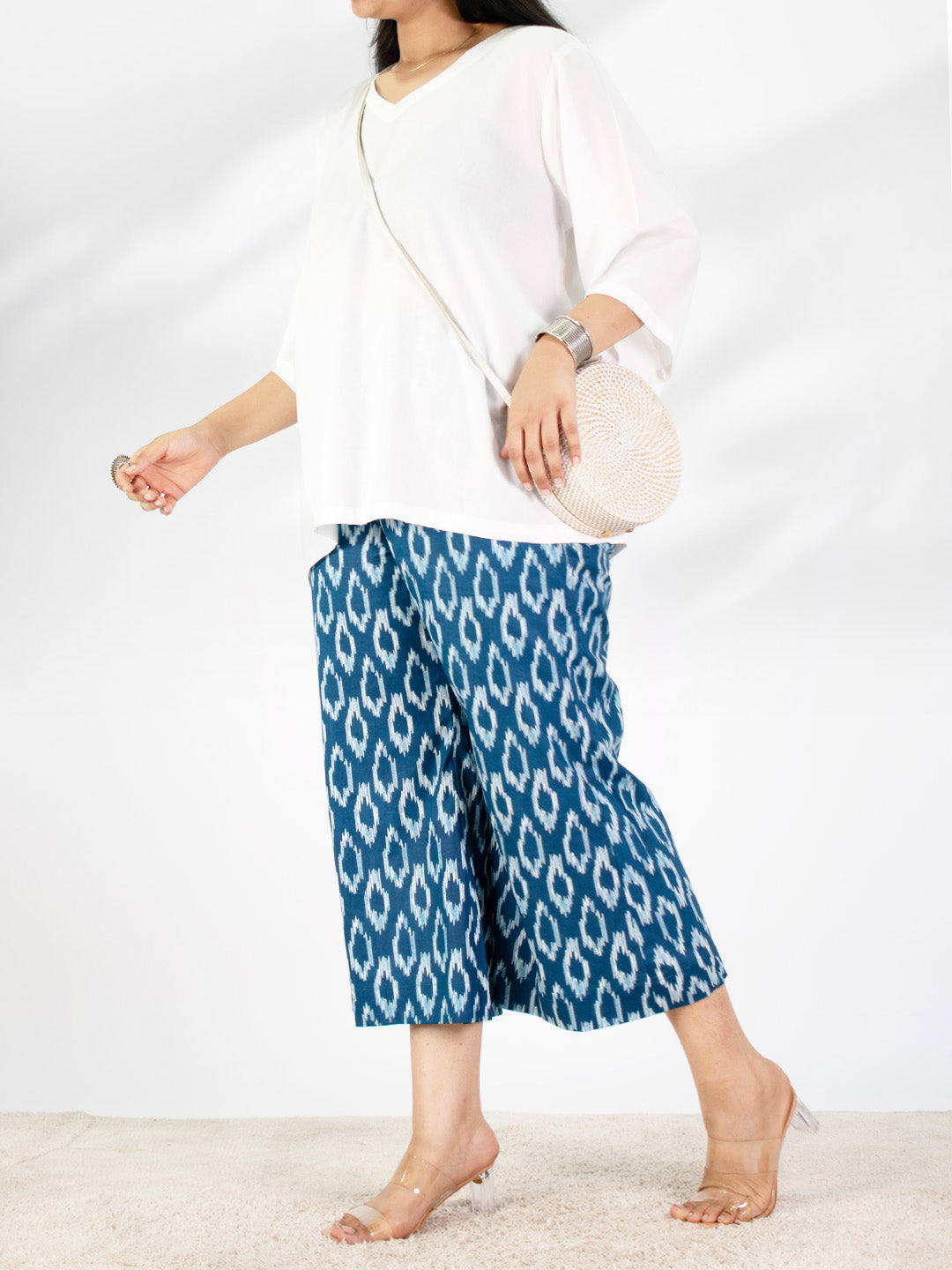 Printed Cotton Culottes - Neelakshi