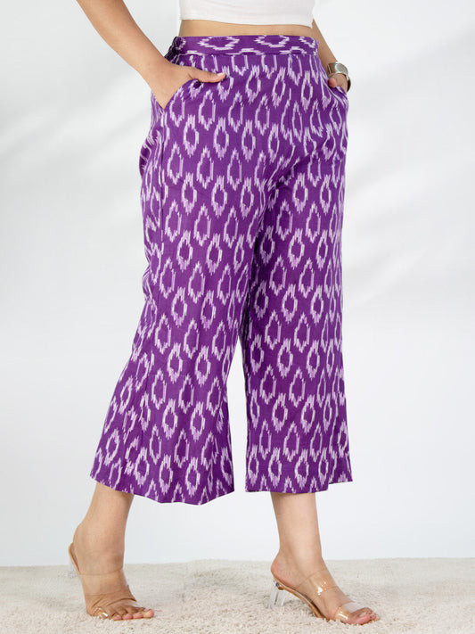 Printed Cotton Culottes - Phoolvati