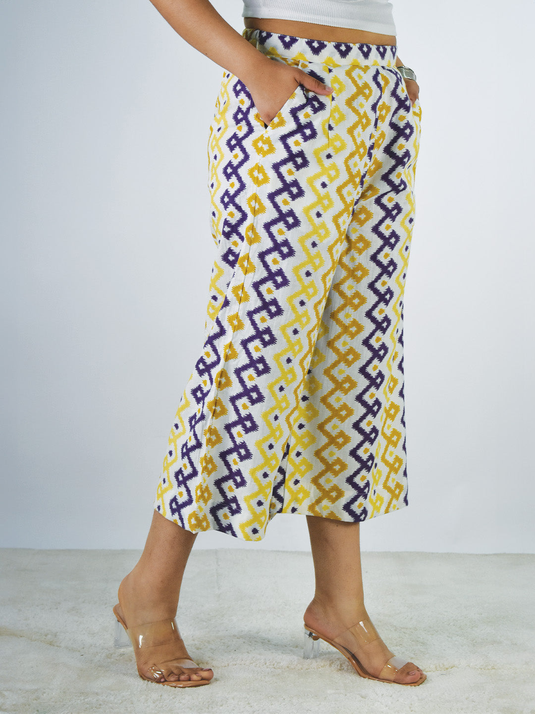Printed Cotton Culottes - PurplePixi