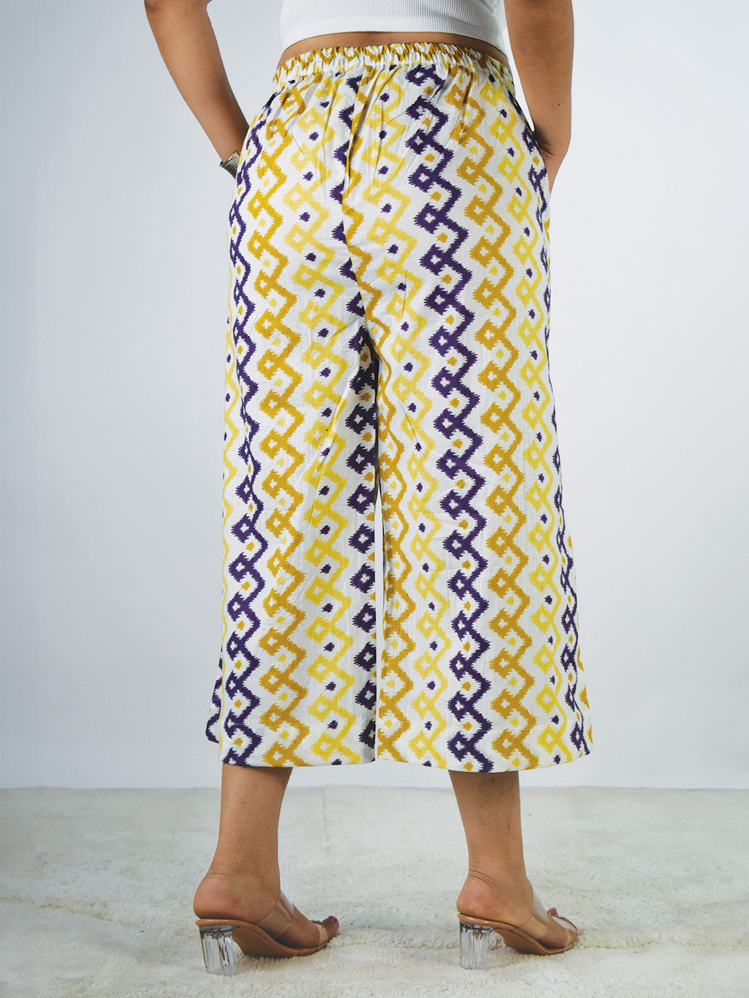 Printed Cotton Culottes - PurplePixi