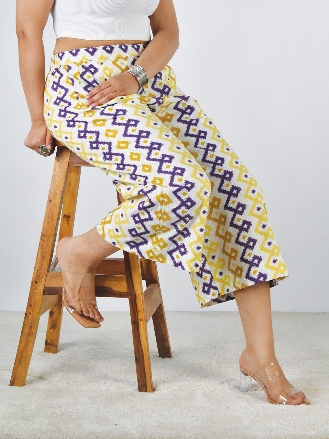 Printed Cotton Culottes - PurplePixi